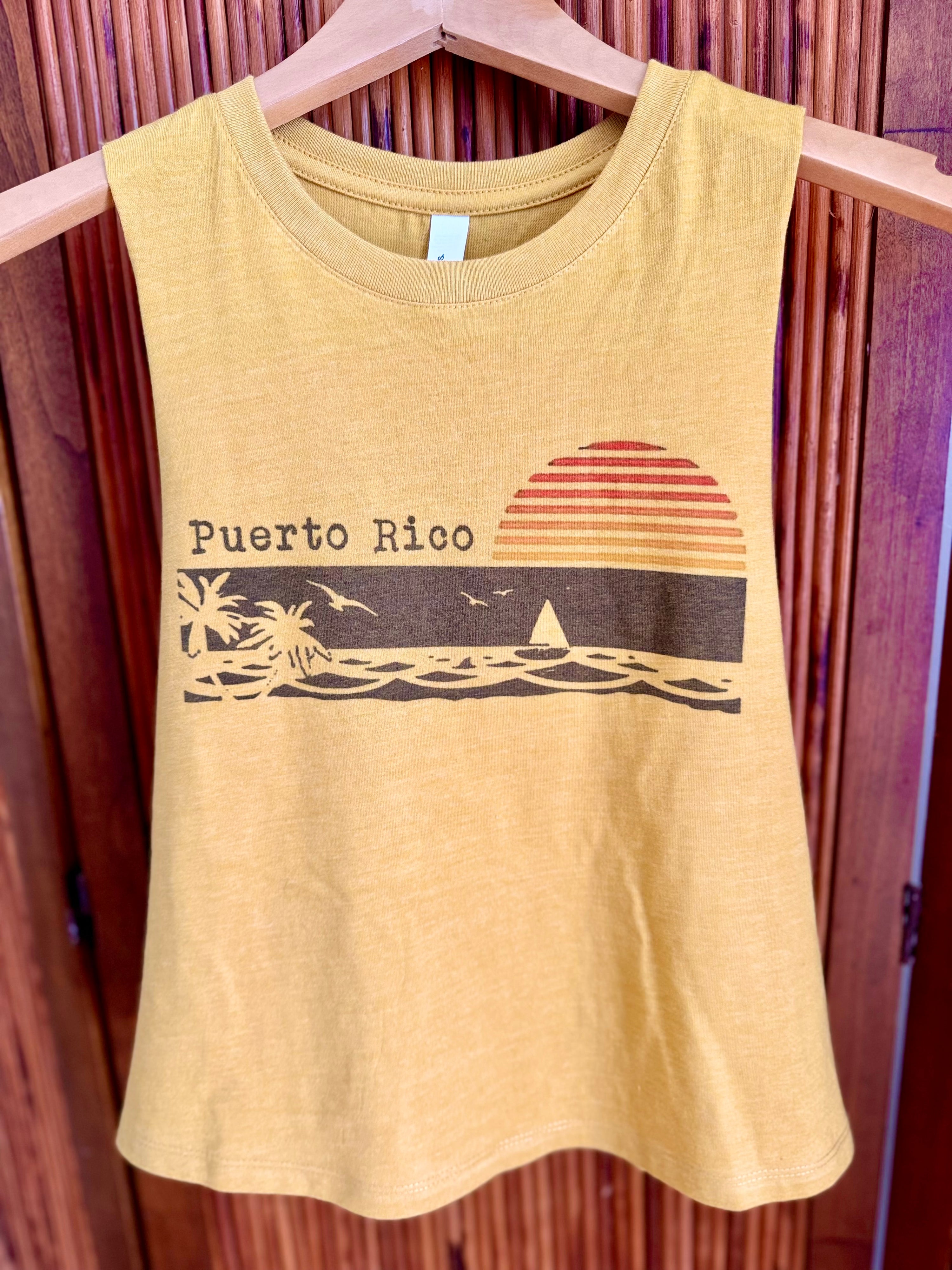Sailboat Sunset Crop Tank