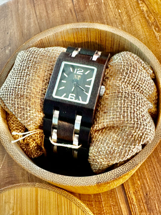 Ebony Bracelet Wood Watch