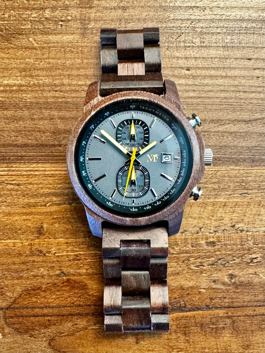 10th of Second Chronograph Wood Watch