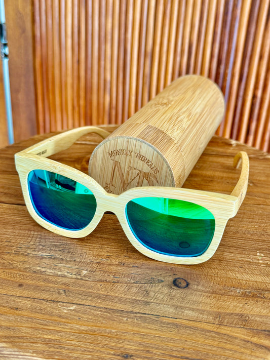 Green Bamboo Shades