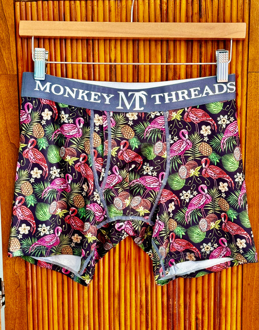 Pineapple Flamingo Party Boxers
