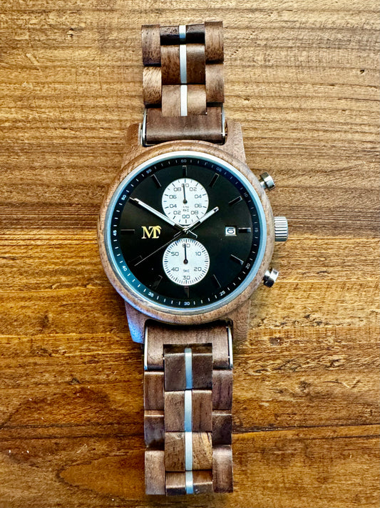10th of Second Chronograph Wood Watch
