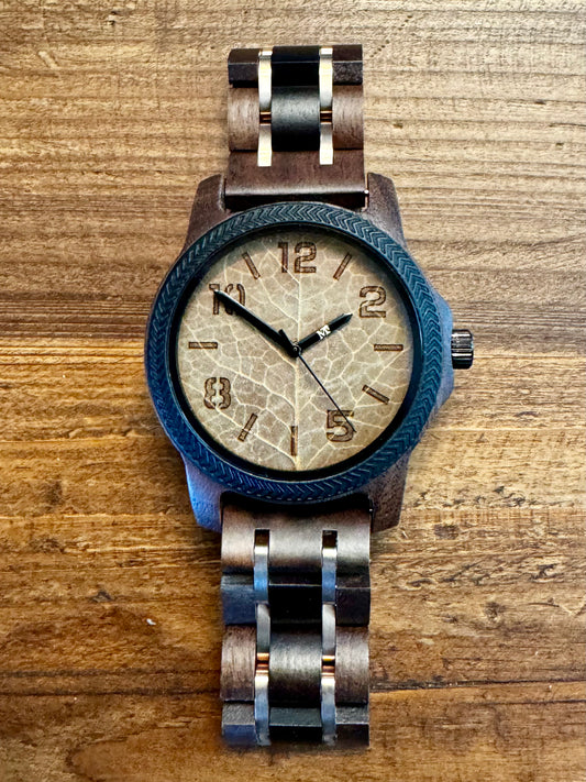 Leaf Dial Wood Watch