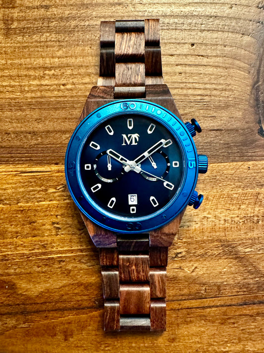 Chronograph 24hr Wood Watch