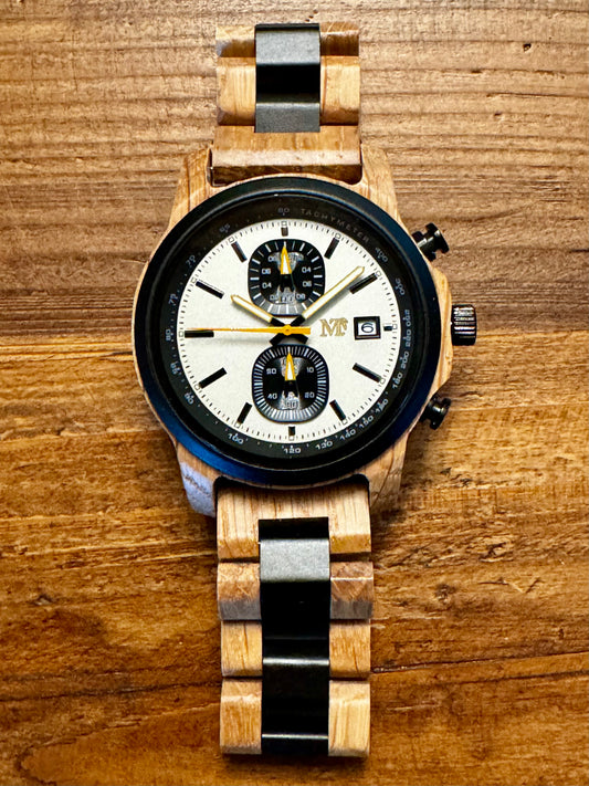 10th of a second Chronograph Wood Watch