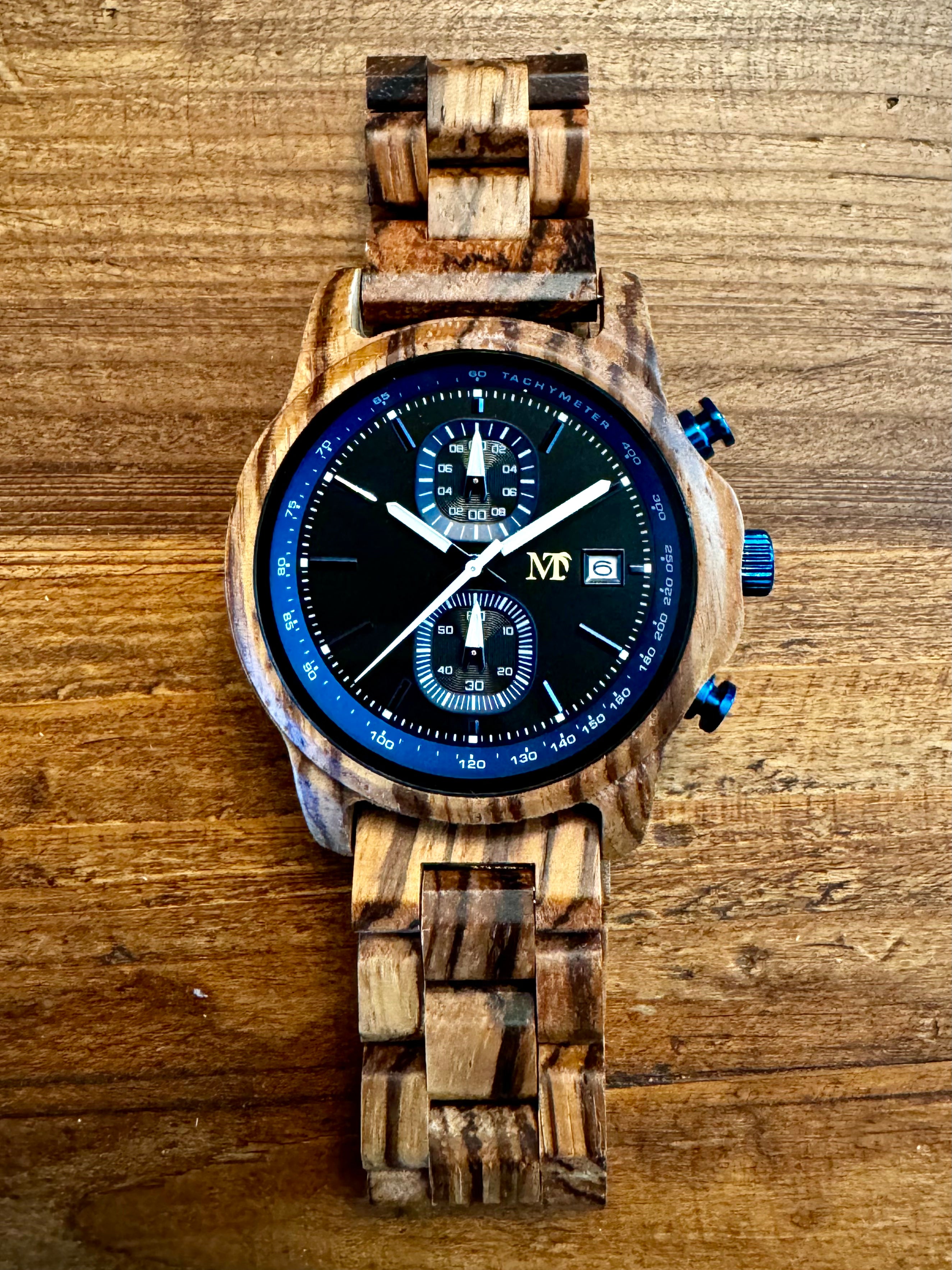 10th of Second Chronograph Wood Watch – Monkey Threads