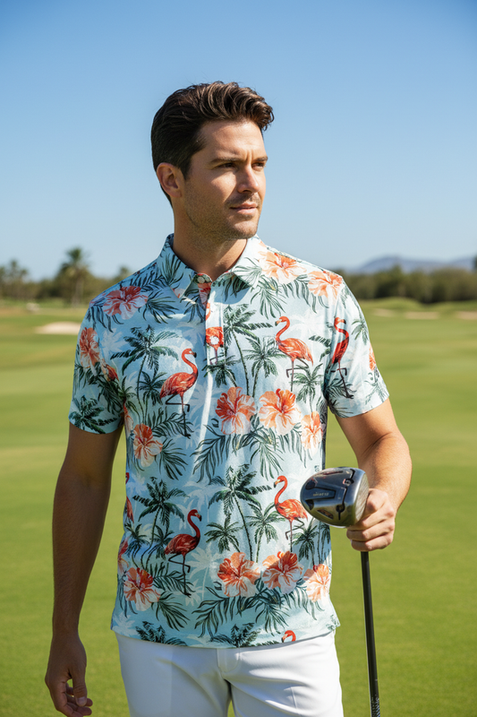 Flamingo Party Polo