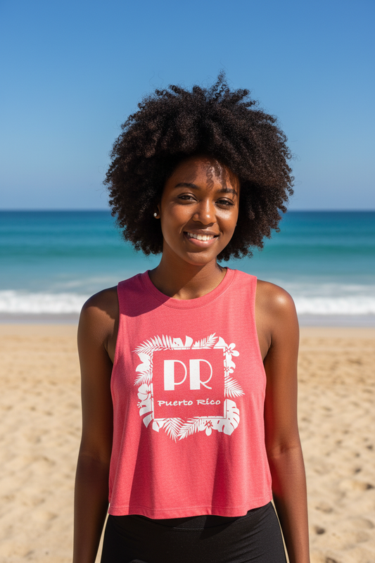 Floral Crop Tank