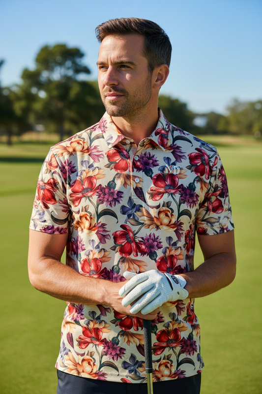 Floral Party Polo