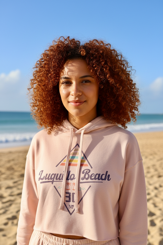 Luquillo Beach Crop Hoodie