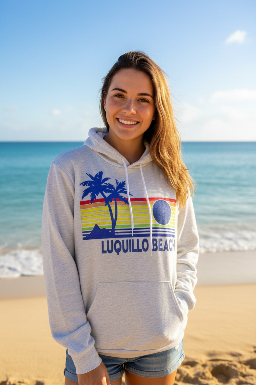 Luquillo Beach Rainbow Hoodie