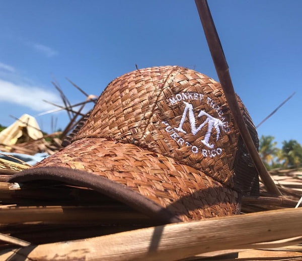 Straw Baseball Cap Dark Brown