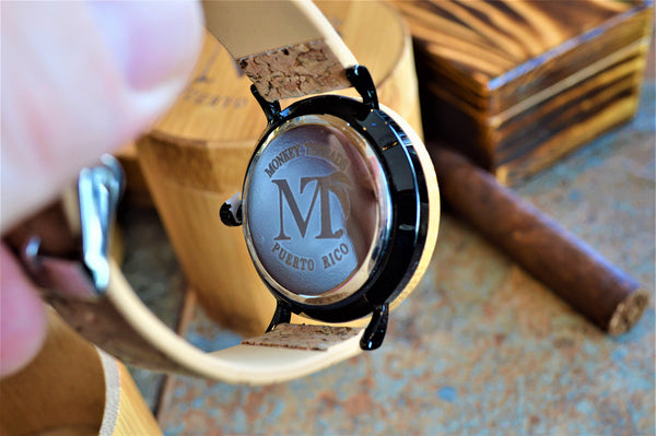 Women's Bamboo Wood and Cork Leather Watch