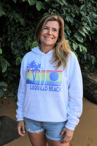 Luquillo Beach Rainbow Sunset Hoodie