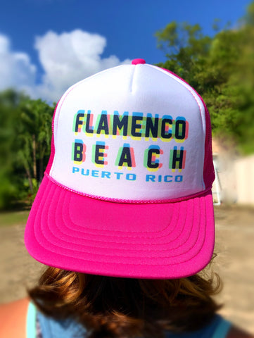 Flamenco Beach Technicolor Cap Pink
