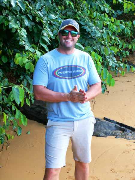 Mens Retro Oval Puerto Rico Tee